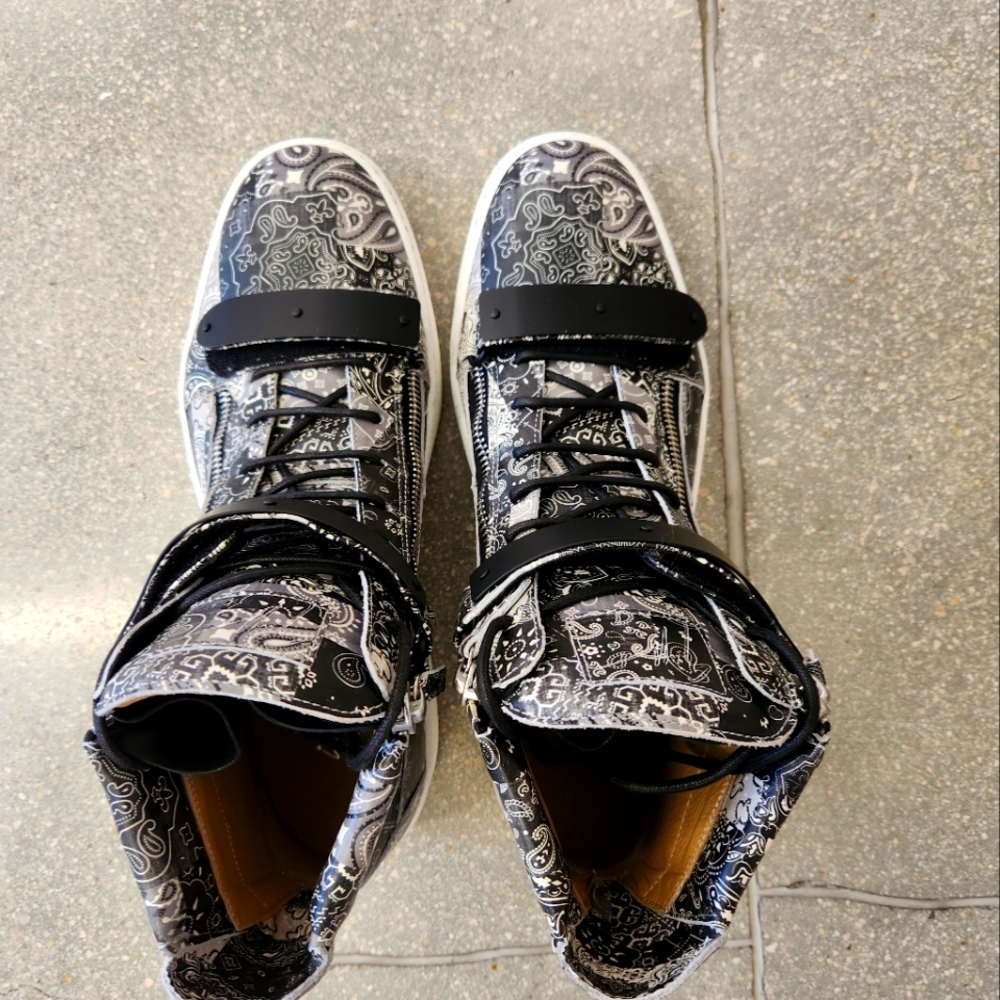 Giuseppe Zanotti Men Shoes, size 14, blackish grey
